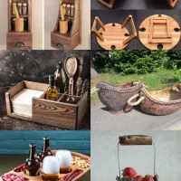 صنایع دستی.ظروف روستیک.تختخواب.جای کفش|بوفه، ویترین، کنسول|مشهد, شهرک صنعتی توس|دیوار