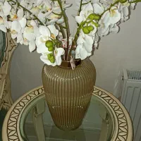 دو عدد گلدان و هر کدام ۱۱شاخه گل ارکیده