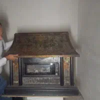 بخاری طرح شومینه|بخاری، هیتر، شومینه|تبریز, |دیوار