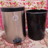 سطل زباله اشغالی استیل بانکه قند وشکر جا حبوباتی