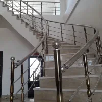 حفاظ استیل نرده استیل ،نرده چوبی مدرن،حفاظ ضد سرقت|خدمات پیشه و مهارت|الیگودرز, |دیوار