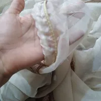 یالان پرده ابشاری یک طرفه مخمل و۱۰ متر پرده تور|پرده، رانر، رومیزی|مشهد, توس|دیوار