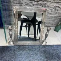 آینه شمعدان نقره