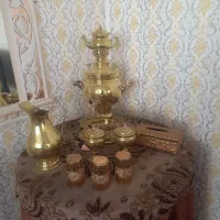 سماور برنجی باهمه وسایلاش|سماور، چای‌ساز، قهوه‌ساز|مراغه, |دیوار