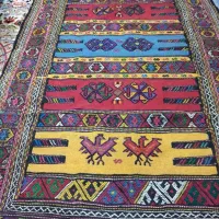 گلیم پشم دستباف سوزنی