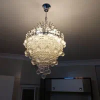 لوستر کریستالی توپی|لوستر و چراغ آویز|نیشابور, دارایی|دیوار