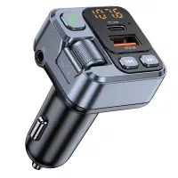 شارژر فندکی دو پورت USB + Type-C