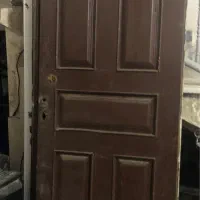 درب ورودی ساختمان چوب قدیمی ۱۶۰*۲