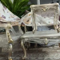 مبل کلاسیک ۹ نفره ورق طلا