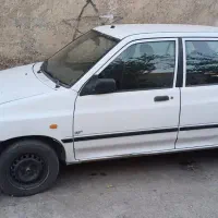 پراید مدل۹۱ سفید هیدرولیک سه تیکه رنگ|خودرو سواری و وانت|تاکستان, |دیوار