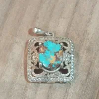 مدال فیروزه|جواهرات|ابریشم, |دیوار