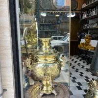 سماور ۸ لیتری برنجی گازی|سماور، چایساز، قهوهساز|ساری, |دیوار