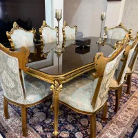 ست کامل مبل و نهارخوری استیل|مبلمان خانگی و میز عسلی|تهران, شهرک نفت|دیوار