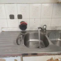 سینک ظرفشویی روکار اخوان سالم همراه با شیر