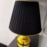 آباژور مشکی طلایی|چراغ خواب و آباژور|خمام, |دیوار