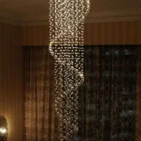 لوستر الماس. کریستالی مدل مارپیچ. AC light