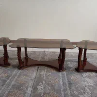 سه عدد عسلی با چوب راش