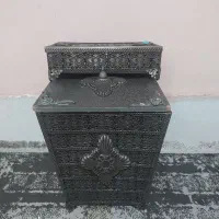 جا دستمال و سطل آشغال