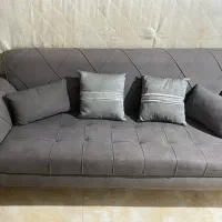 کاناپه ۳نفره شیک مبل ۳نفره پایه طلایی مبل راحتی|مبلمان خانگی و میز عسلی|کرج, ساماندهی|دیوار