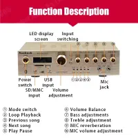 آمپلی فایر SUNBUCK 580USB/BT/298BT|صوتی و تصویری|تهران, تهران‌نو|دیوار