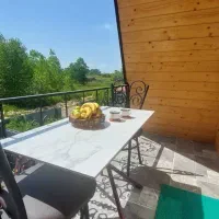 کلبه سوئیسی با جکوزی بزرگ ۶نفره|اجارهٔ کوتاه‌مدت ویلا و باغ|بندر انزلی, طالب آباد|دیوار