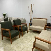 مبل دسته چوبی