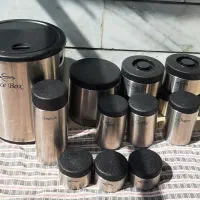 سرویس پاسماوری و جای حبوبات|ظروف نگهدارنده، پلاستیکی، یک‌بارمصرف|رزن, |دیوار