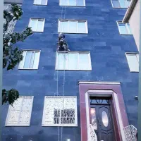 شستشوی نما،پیچ رولپلاک نما بدون داربست نماشویی