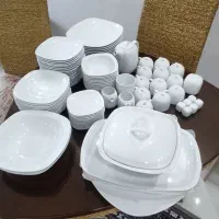 سرویس چینی زرین ۹۸ پارچه کواترو سرویس بلور سماور