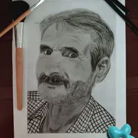 طراحی چهره|تابلو، نقاشی، عکس|محمدیه-قزوین, |دیوار