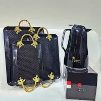 ست فلاکس و سینی مشکی