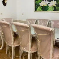 میز نهار خوری ۸ نفره کاور دار