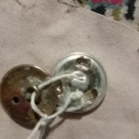 دوعدکمه قدیمی یک گردنبندوانگشترنقره|کلکسیون اشیاء عتیقه|شهرآباد, |دیوار