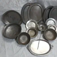 طروف انتیک مسی|کلکسیون اشیاء عتیقه|شیراز, شهرک گلستان|دیوار