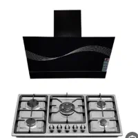 هود صفحه لمسی گاز صفحه شیشه ای و استیل پارس قاسمی