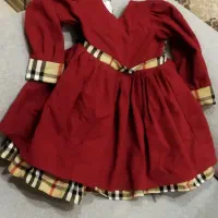 پیراهن دخترانه پشمی خوشرنگ مناسب یلداو زمستون