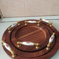 سینی چوبی ۳ عددی|ظروف سرو و پذیرایی|تهران, جیحون|دیوار