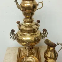 سماور زغالی ۳ لیتری برنجی