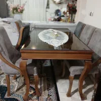 میز نهار خوری شیش نفره|میز و صندلی غذاخوری|مشهد, ایثارگران|دیوار