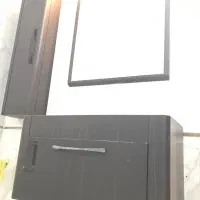 سرویس کامل روشویی با کمد و اینه و چراغ|لوازم سرویس بهداشتی|قائن, |دیوار