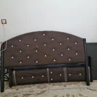 تخت دونفره فلزی همراه با تشک|تخت و سرویس خواب|دزفول, |دیوار