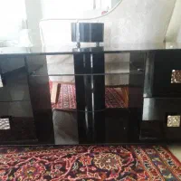 میز تلویزیون شیشه سکوریت سالم