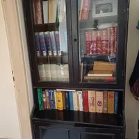 کتابخانه چوبی|کتابخانه، شلف، قفسه‌های دیواری|اصفهان, باغ دریاچه|دیوار