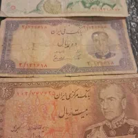 تعدادی اسکناس قدیمی ایرانی وخارجی|کلکسیون سکه، تمبر، اسکناس|تهران, شهرک غرب|دیوار