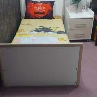 تخت نوجوان - کمد - ویترین - کتابخانه - بغل تختی|تخت و سرویس خواب|کاشان, دانش|دیوار