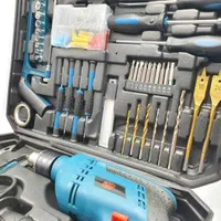 کیت/ست ۱۰۰ عددی دریل ۱۳ چکشی ۱۲۰۰ وات باس|ابزارآلات|اصفهان, جاوان|دیوار