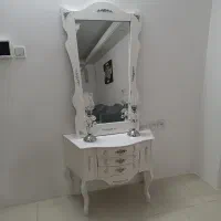 اینه و کنسول شمعدان ها کاملا سالم|بوفه، ویترین، کنسول|مشکیندشت, |دیوار