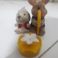 عروسک مینیاتوری گوزن و سگ