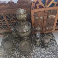 سماور زغالی برنجی ( ست کامل نوستالژی)|صنایع دستی و سایر لوازم تزئینی|تهران, دولتخواه شمالی|دیوار