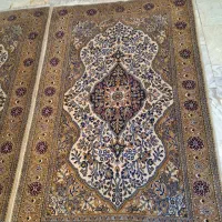 یکجفت قالیچه اصفهان کارکرده ویکتخته زریم تبریزنو